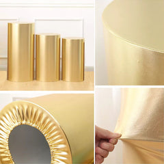 Lofaris Bling Solid Color Stretchy Spandex Cylinder Covers