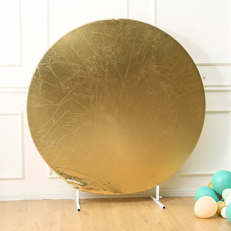 Lofaris Bling Round Metallic Backdrop Various Designs For Events Decoration