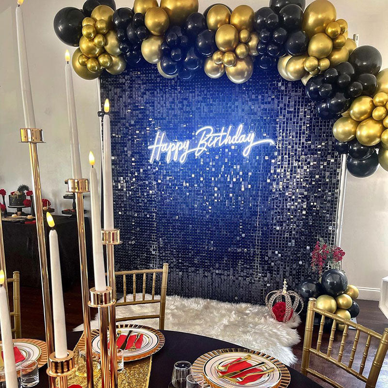 Lofaris Bling Shimmer Wall Backdrop Panels Sequin Easy Set Party Favor For Baby Shower