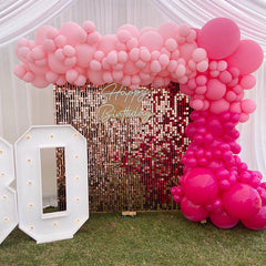 Lofaris Bling Shimmer Wall Backdrop Panels Sequin Easy Set Party Favor For Wedding Birthday