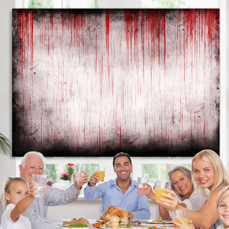 Lofaris Blood-Covered Walls Scary Halloween Party Backdrop