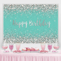 Lofaris Blue and Shiny Diamonds Birthday Photo Decor Backdrop