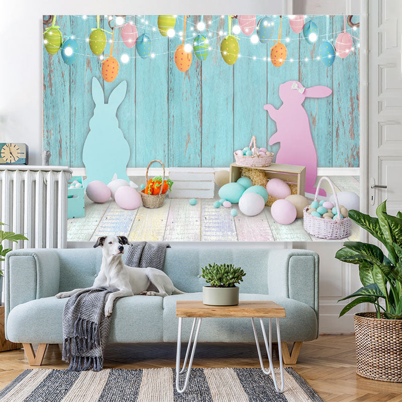 Lofaris Blue Boy Or Pink Girl Wooden Theme Baby Shower Backdrop