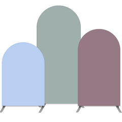 Lofaris Blue Green Party Double Sided Arch Backdrop Kit