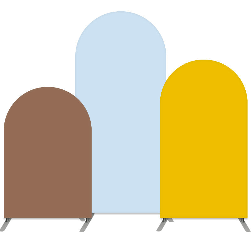 Lofaris Blue Set of 3 Double Sided Party Arch Backdrop Kit