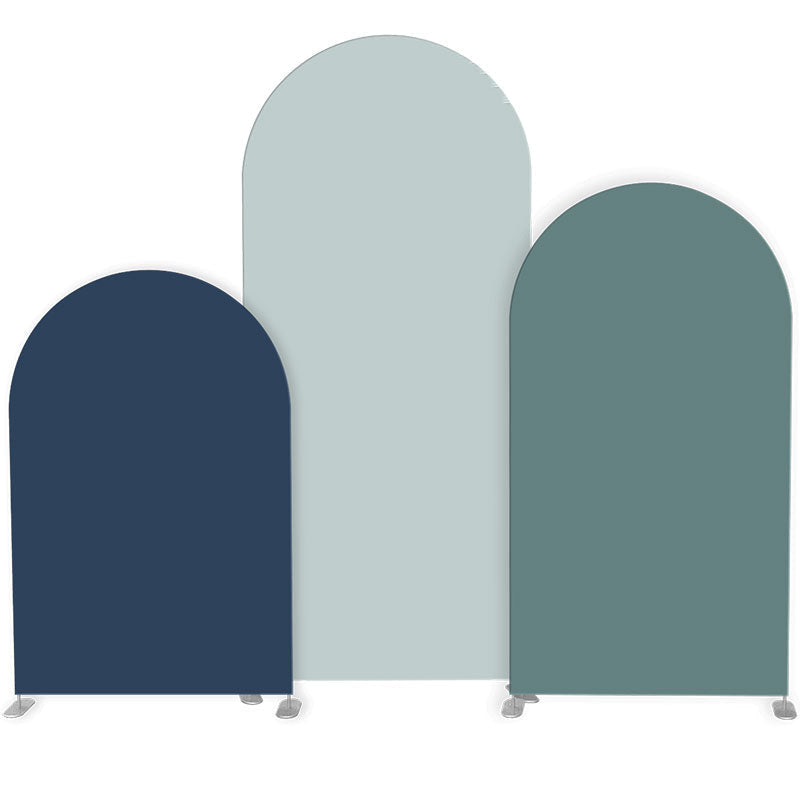 Lofaris Blue Set of 3 Double Sided Party Arch Backdrop Kit