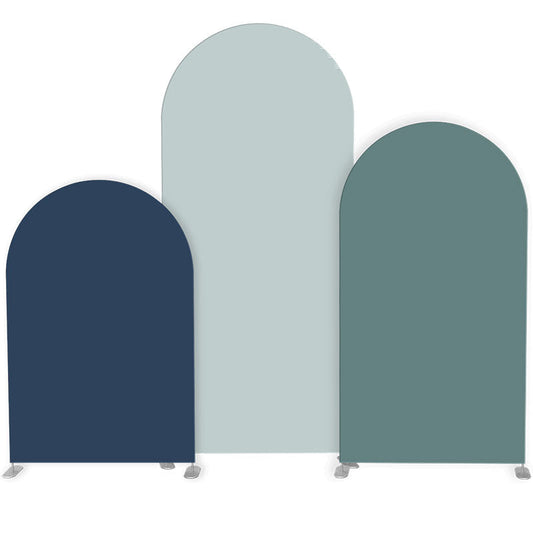 Lofaris Blue Set of 3 Double Sided Party Arch Backdrop Kit