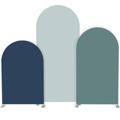 Lofaris Blue Set of 3 Double Sided Party Arch Backdrop Kit