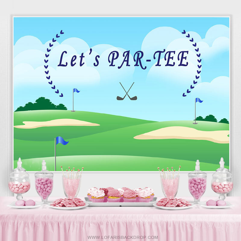 Lofaris Blue Sky And Glassland Lets Partee Birthday Backdrop