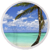 Lofaris Blue Sky Green Sea Hawaii Large Circle Beach Blanket