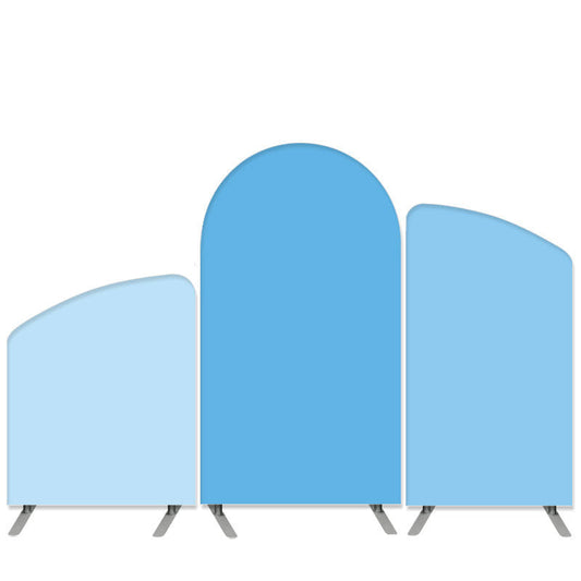 Lofaris Blue Sky Theme Light Solid Color Arch Backdrop Kit