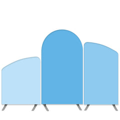 Lofaris Blue Sky Theme Light Solid Color Arch Backdrop Kit