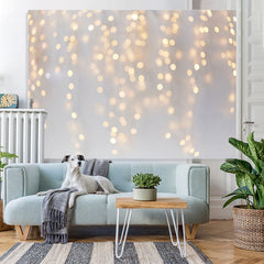 Lofaris Blurred And Shining White Gender Reveal Backdrop