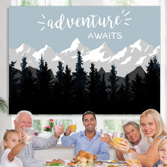 Lofaris Boho Adventure Awaits Forest Montion Baby Shower Backdrop
