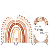 Lofaris Boho Rainbow Floral Baby Shower Arch Backdrop Kit