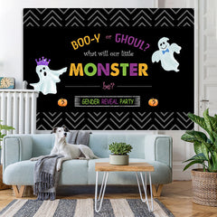 Lofaris Boo Or Ghoul Themed Baby shower Backdrop for Gender Reveal