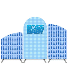Lofaris Boss Baby Blue Tie Happy Birthday Arch Backdrop Kit