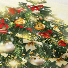 Lofaris Bow Tie Christmas Tree Balls Glitter Wall Tapestry