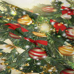 Lofaris Bow Tie Christmas Tree Balls Glitter Wall Tapestry