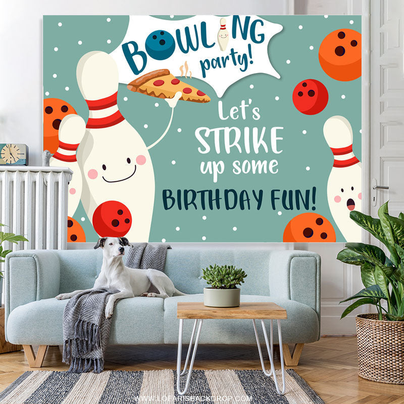 Lofaris Bowling Party Lets Strike Up Some Birthday Fun Backdrop