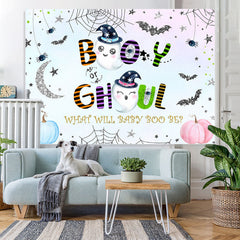 Lofaris Cute Pink Pumpkin Halloween Baby Shower Backdrop