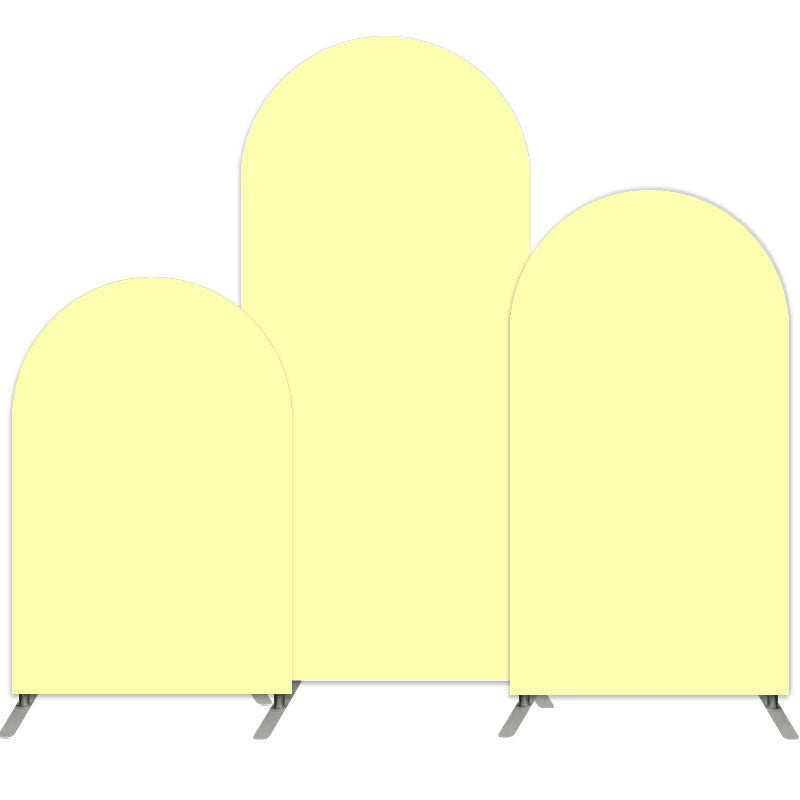 Lofaris Bright Pure Yellow Double Sided Party Arch Backdrop Kit