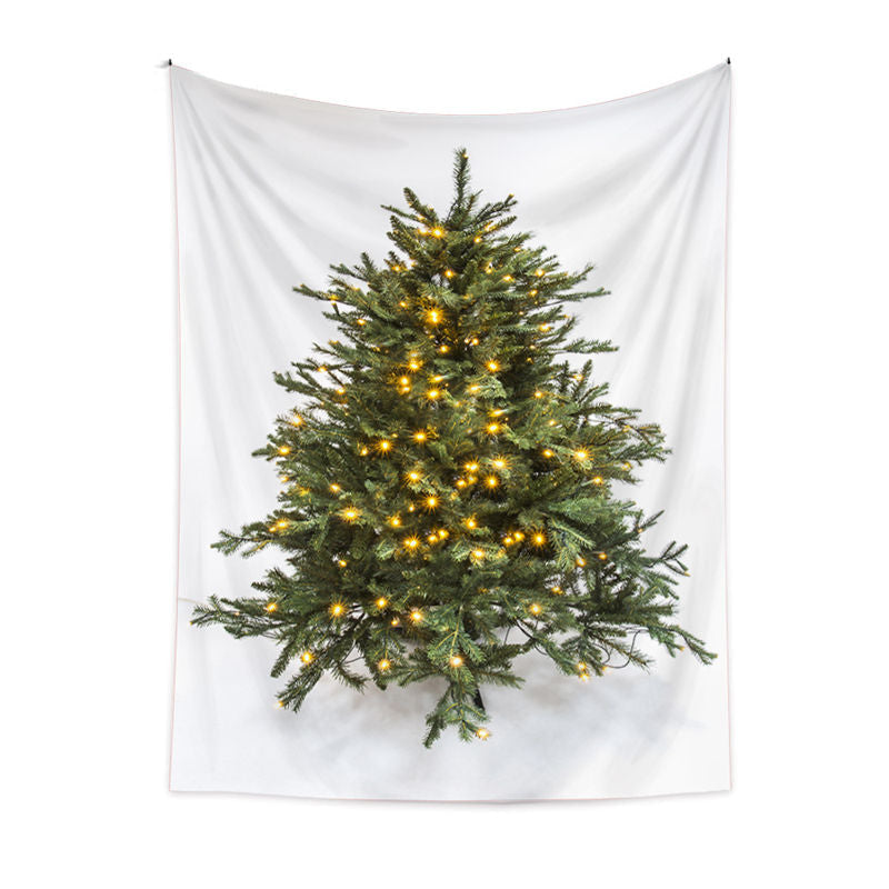 Lofaris Bright Spark Christmas Tree Holiday Wall Tapestry