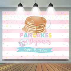 Lofaris Browen Pancakes And Pink Birthday Backdrop For Girl