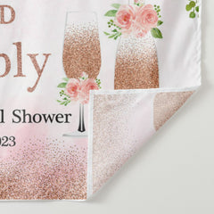 Lofaris Brunch And Bubbly Floral Pink Backdrop For Girls