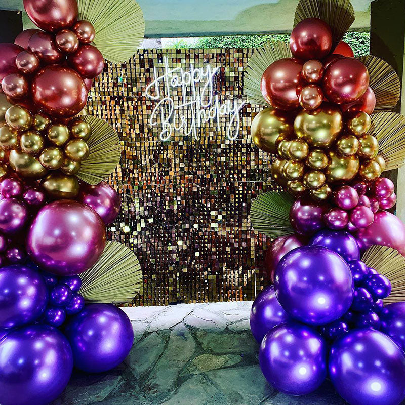 Lofaris Bunch of Shimmer Wall Panels Backdrop for House Decoration Event Wedding