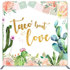 Lofaris Cactus And Flower Double-Sided Backdrop for Wedding