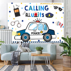 Lofaris Calling All Units Lovely Cartoon Birthday Backdrop