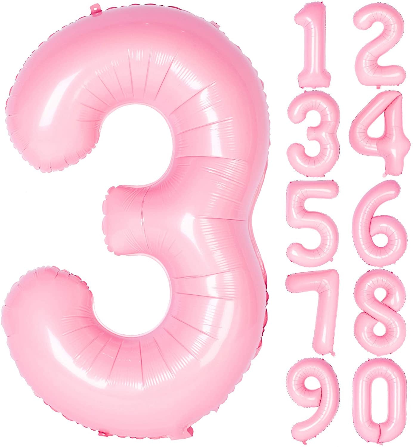 Lofaris Candy Pink 40 inch Number Balloons DIY Inch Party Decoration
