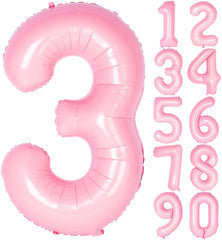 Lofaris Candy Pink 40 inch Number Balloons DIY Inch Party Decoration