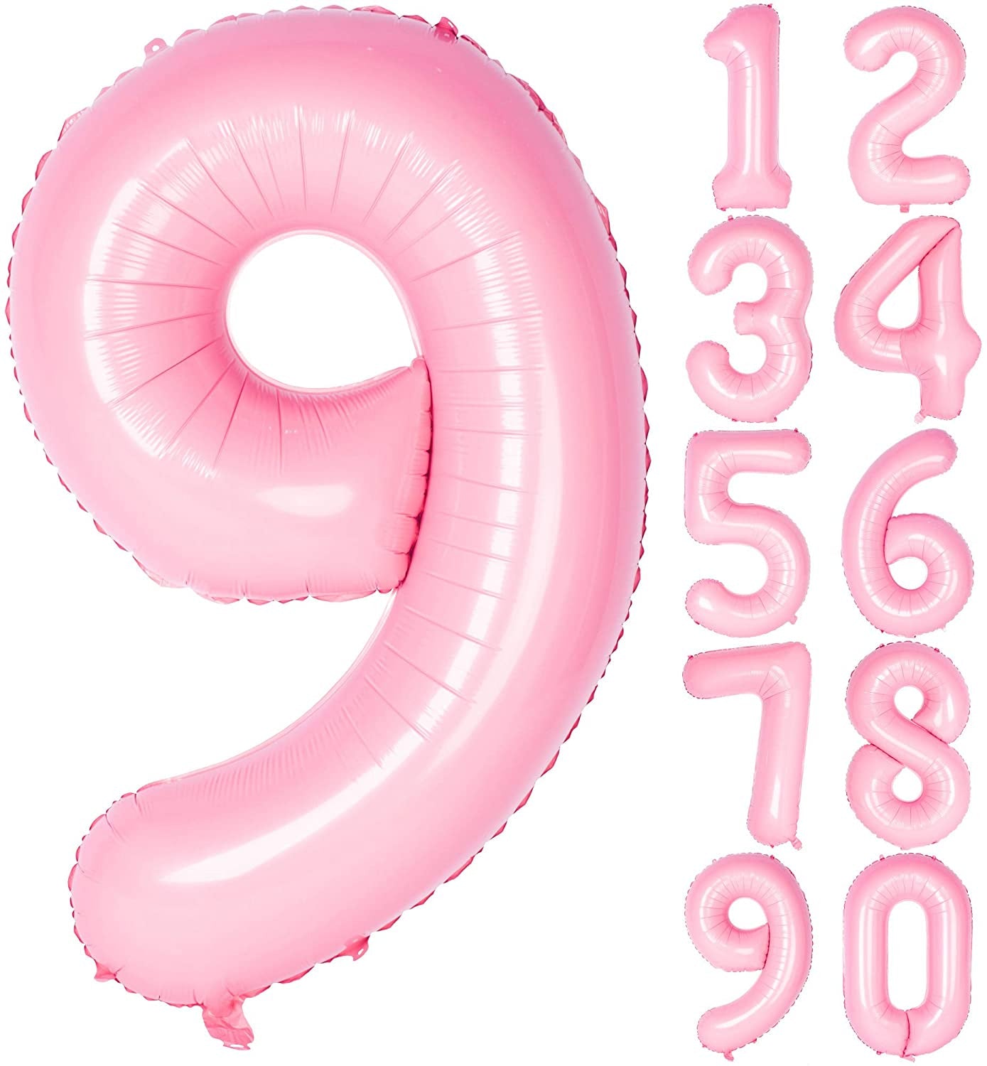 Lofaris Candy Pink 40 inch Number Balloons DIY Inch Party Decoration