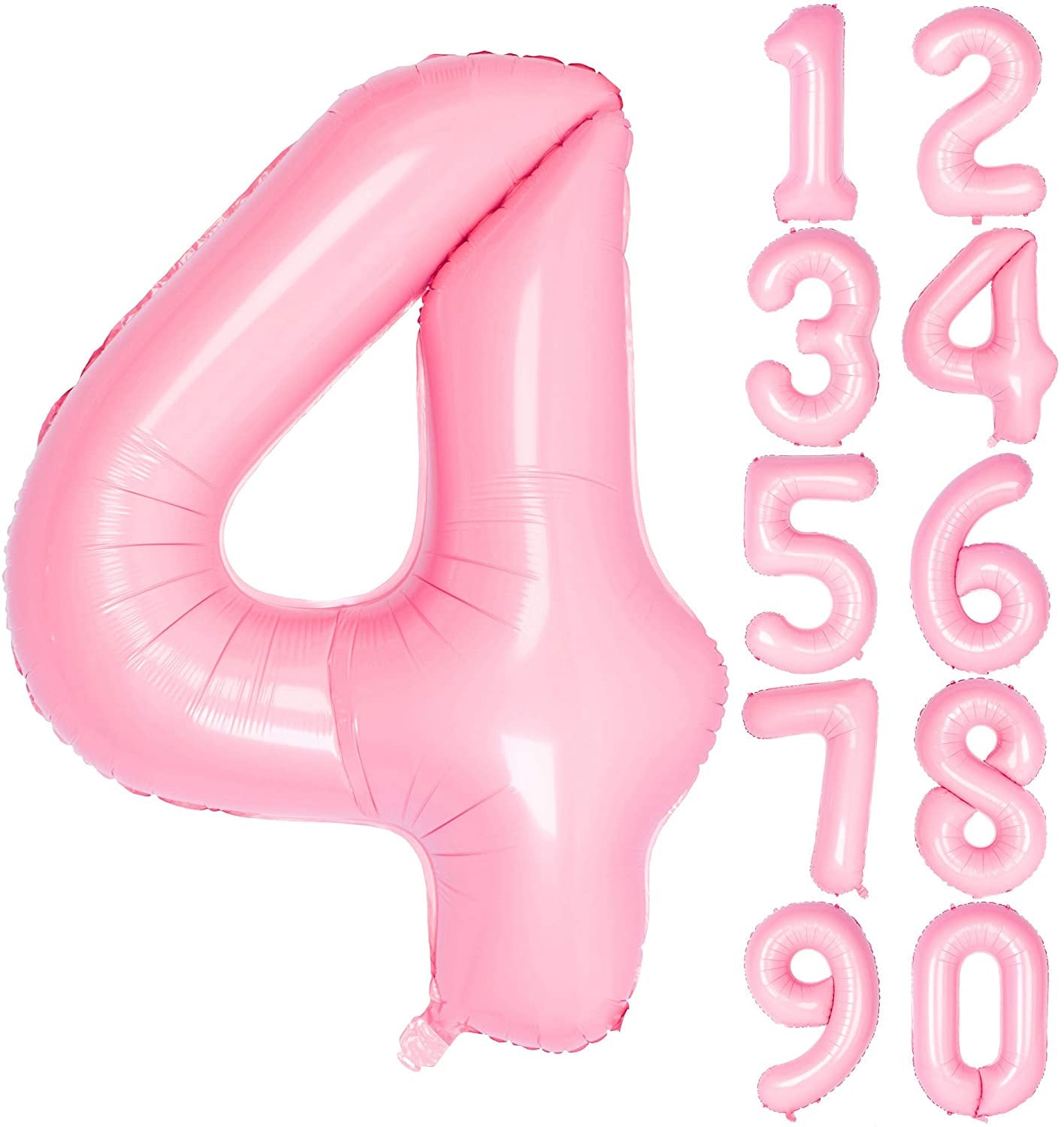 Lofaris Candy Pink 40 inch Number Balloons DIY Inch Party Decoration