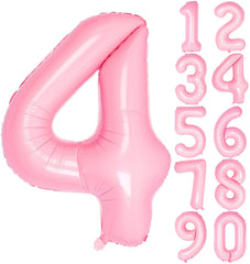 Lofaris Candy Pink 40 inch Number Balloons DIY Inch Party Decoration