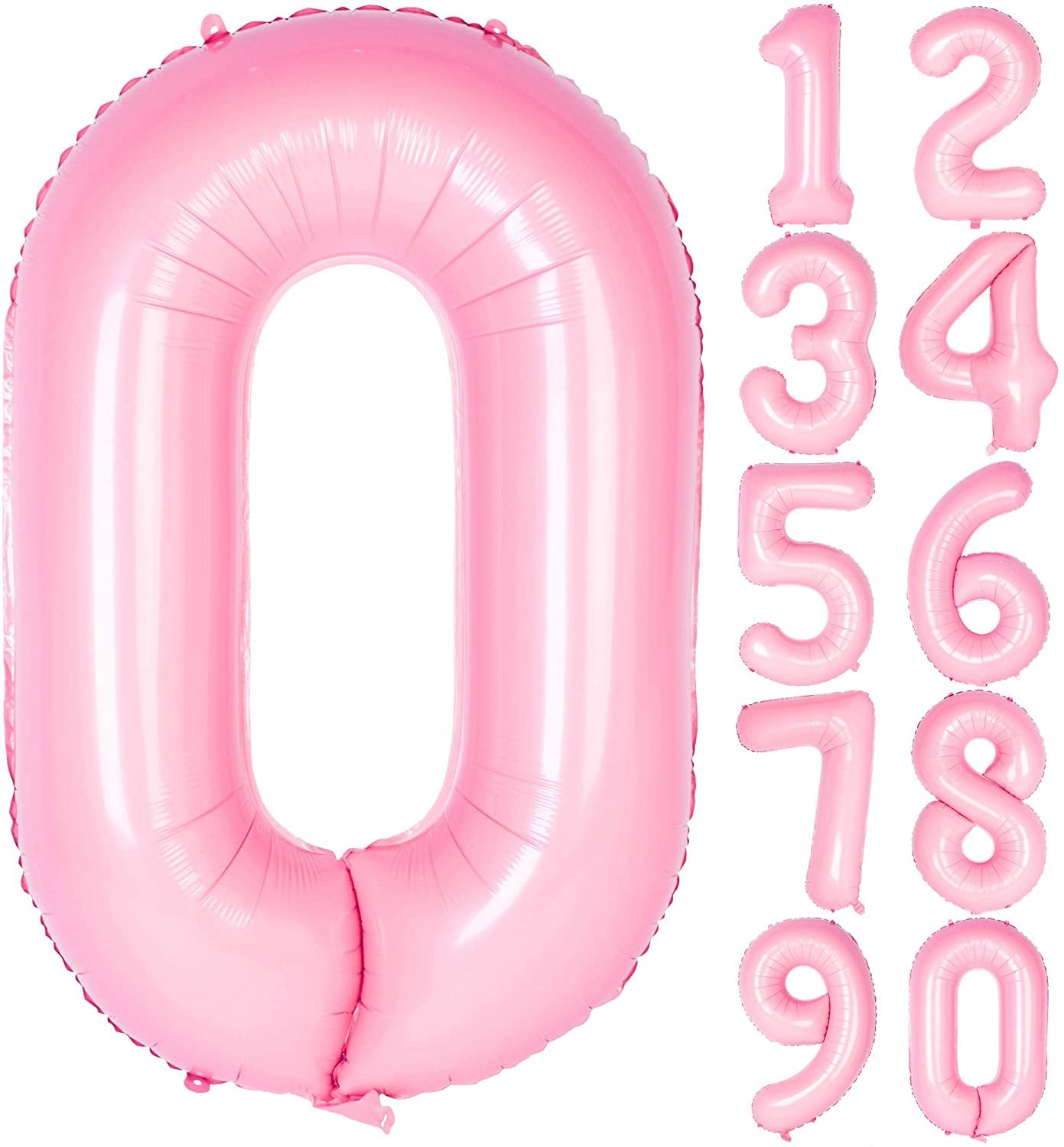 Lofaris Candy Pink 40 inch Number Balloons DIY Inch Party Decoration