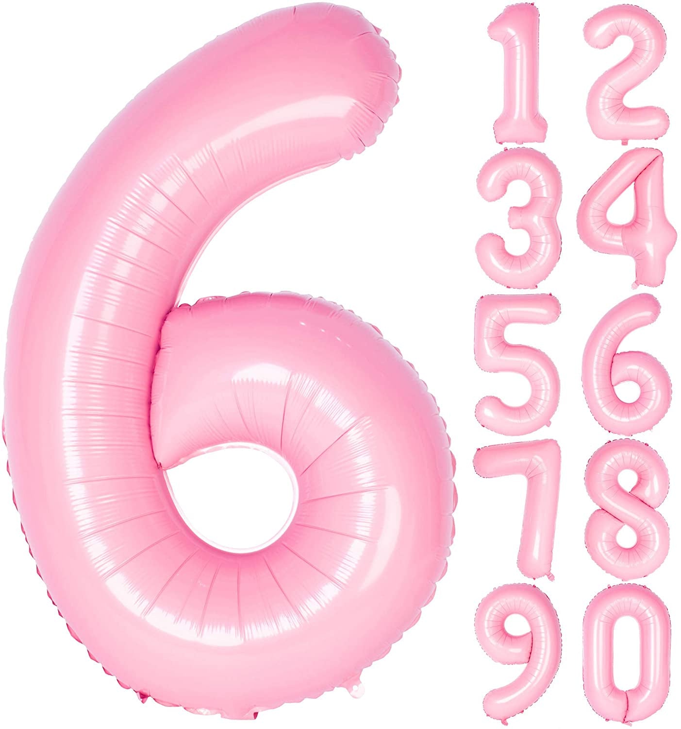 Lofaris Candy Pink 40 inch Number Balloons DIY Inch Party Decoration