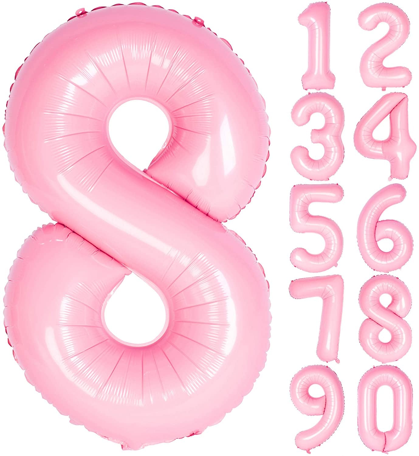 Lofaris Candy Pink 40 inch Number Balloons DIY Inch Party Decoration