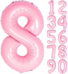 Lofaris Candy Pink 40 inch Number Balloons DIY Inch Party Decoration