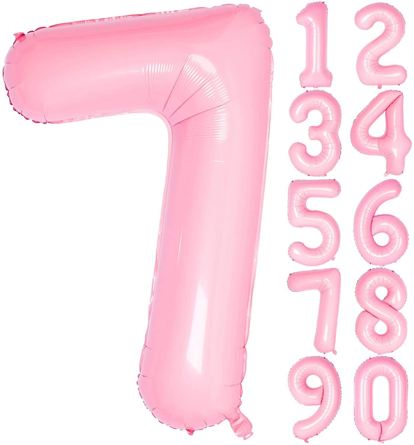 Lofaris Candy Pink 40 inch Number Balloons DIY Inch Party Decoration