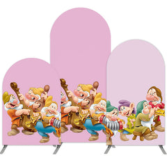 Lofaris Cartoon Dwarf Double Sided Party Arch Backdrop Kit