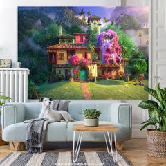 Lofaris Cartoon Magic Nature Forest House Happy Birthday Backdrop