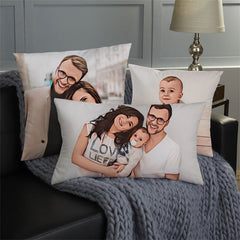 Lofaris Cartoon Me Magic Picture Custom Pillow Perfect Gift