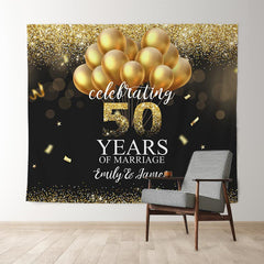 Lofaris Celebrating 50 Years Of Marriage For Wedding Backdrop