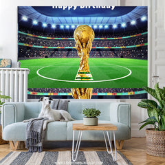 Lofaris Championship Trophy Field Happy Birthday Backdrop