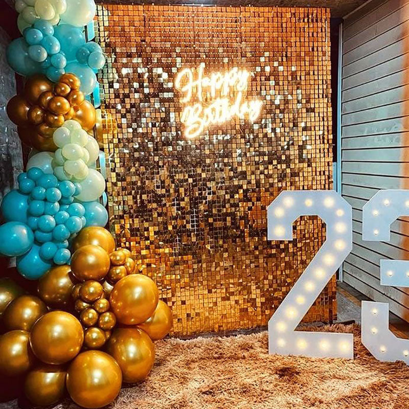 Lofaris Charmful Party Shimmer Wall Panel Sequins Backdrop for Events House Decor