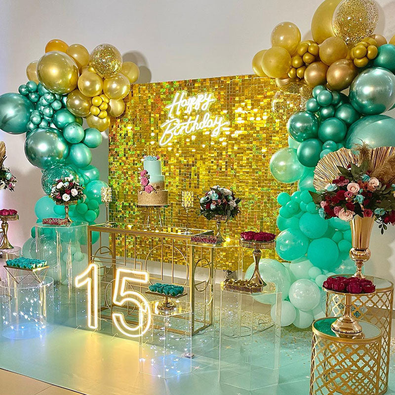 Lofaris Shimmer Wall Panels Sequin Backdrop For Party Favor