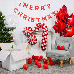 Lofaris Christmas Garland Balloon Arch Kit Candy Red Star Gift | Party Decorations